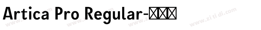 Artica Pro Regular字体转换